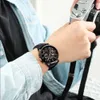 Reloj Hombre 2018 Crrjuファッションウォッチメンズレザーベルトトップ豪華なミリタリークォーツ腕時計防水屋外スポーツ時計