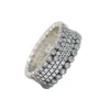 Anello luminoso abbagliante di lusso in argento sterling 925 con diamante CZ elegante cofanetto originale per anelli da donna Pandora regalo di festa