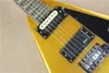 Küçük Floyd Rose Bridge, Gülağacı ile Altın Sarı V şekli Vücut Elektro Gitar, özelleştirilebilir