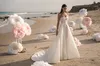 Bohemian Mermaid Modest Wedding Dresses Tulle Lace Applique Beads Crystal Formal Dress Detachable tail Strapless Sweep Train Bridal Gowns