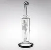 Clear Sturdy Water Pipes Bongs Free Shipping 26cm Tall Oil Rigs Bongs Female Joint 18.8mm Inline Perc Water Bongs