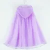 Girls Capes Capes Coap 6 Design Solid Gauze Shawl Pearl Bow Poncho Design Design Cape Coating Coating 412T 072772073