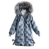 2018 Fashion Long Coat Jacket Women's Hooded Warm Parkas Fluff Parka Coat Big Fur Collar Female Winter New Collection Hot MF050