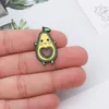 Cute Cratoon Avocado Brooches Pins Funny Lapel Pins Back Badge Backpack Bag Hat Leather Accessories Cat Lady