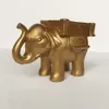 Golden Elephant Tealight Mumluk Düğün Hediyeleri Favors Yıldönümü Partisi Parti Festivali Dekorasyon Olay Parti Malzemeleri Yana