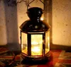 Wiszący Lantern świecznik Hollow Hollow Holder Tealight Candlestick Vintage Złoty Marokańskie Świeca Latarnie Dom Ślubny Dekoracja