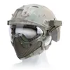 Maschera in maglia di acciaio Airsoft Maschera per sport all'aria aperta tattica di sicurezza integrale Airsoft Paintball Traspirante Caccia Equipaggiamento protettivo9585271