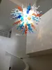 100% munblåsa CE UL Borosilikat Murano glas Dale Chihuly Art Nätt ljuskrona Elegant ljus för Home Villa Hotel Lobby