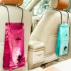 50pcs car trash bag hanging car vomit bags, resealable plastic kitchen garbage bags1