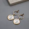 Fashion- Vintage Round Geometric Dangle Earrings Portrait Zinc Alloy Punk Statement Earrings For Women Party Gift Pendant Jewelry