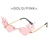 Flamboyant Style Sunglasses Wholesale Metal Frame Fashion Ocean Piece Cool Sunglasses Cross Border Glasses With Street Shooting Style