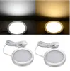 Ściemniany 2.5W DC12V LED pod szafą Szafa Światła Aluminium LED Wyświetlacz Lights For Do Kitchen Counter Cupboard Puck Lights