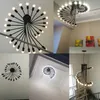 L3-Creative Art Loft Retro Spiral Stairs Chandelier Living Room Bar Study Room Office Pendant Lamp