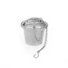 Seasoning bag tea infuser 304 stainless steel basket with cap pot cooking soup stew teapot mesh filter3294211