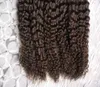 Brasiliansk Kinky Curly Hair 16 "-24" 100% Maskin Tillverkad Remy Human Hair Extensions Kapsel Keratin Jag Spets Hårfusion1.0g / s 300g