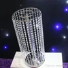 60 cm lång kristallstearinhållare med blomstång, bröllopsblomma stativ mittpunkt