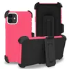 Holster Defender Holster Coelf Coffres de boîtes pour iPhone 6 7 8 Plus X XS XR 12 Mini 11 PRO Max 13 couvercle avec kickstand