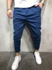 Herenbroeken Collectie Heren Potlood Effen Harembroek Zakken met ritssluiting Slim Fit Broeken met rechte pijpen Casual Jogger Cargo