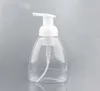 300mlハンドポンプ液体石鹸ディスペンサープラスチックバスルームホテル液体石鹸フォームボトルクリアフォームメイクアップシャンプーローションコンテナXD20039