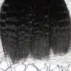 Crarse Yaki Remy лента в человеческих волосах Extens 80 шт. Кинкская прямая лента в наращивании человеческих волос двусмысленные клейки кожи волос WEFT 200G