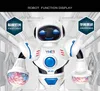 Dış Ticaret Elektrikli Dans Robot Oyuncak LED Işık Müzik Dazzle Dans Robot Çapraz Sınırlı Oyuncak Model Bulmaca