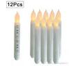 LED ampoule bougie LED longue batterie alimenté bougies sans flamme électronique longue bougie noël saint valentin décoration