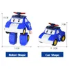 Funny version of taxi vehicle deformation robot city rescue team aircraft fire truck model deformation car robot.