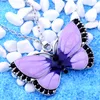 Emaljdjur Butterfly Crystal Rhinestone Pendant Silver Chain Halsband för kvinnor Tjej Smycken Födelsedag Jul Xmas Presenter