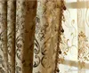 Europen Style Blackout LUXURY Palace Curtain Without Beads For elVillaLiving Room Custommade Golden Window Treatments New1729217