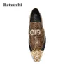 Batzuzhi mode hommes chaussures en cuir formelles en cuir véritable chaussures habillées hommes bout pointu fête Zapatos Hombre, grandes tailles EU38-46