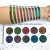 Palette de fards à paupières caméléon à pigments élevés, 10 couleurs, étiquette personnalisée, imperméable, diamant, fard à paupières, Eye4888255