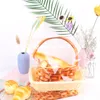 Clear Braed Bag Zipper Fresh Storage Box Biscuit Cake Cholesale Snack Basket Gift Food Bag yq00839