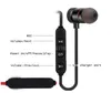 Wireless Magnet Headset Wireless-kompatibler 4.1 Sport-Kopfhörer für Samsung LG Xiaomi Huawei Redmi alle Smartphones