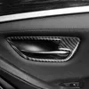 BMW F10 5 시리즈 탄소 섬유 자동차 실내 도어 핸들 커버 트림 문 볼 스티커 장식 2011년부터 2017년까지 액세서리