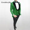 Gwenhwyfar 2019 ny design velvet lapel kostym män terno masculino män passar varm rosa smokedo prom party bröllop brudgum tuxedo set