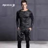 REXCHI 5 Pcs/Set Men's Tracksuit Sports Suit Gym Fitness Compression Clothes Running Jogging Sport Wear Exercise Workout Tights T200327