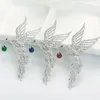 Fashion-Eagle Shape Animal Broscher Micro Paved Tiny Clear CZ Kvinnor Bröllop Appares Pins Smycken Ny Ankomst Unik Design Luoteemi