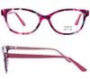 Großhandels-Frauen-Art- und Weiseacetat-optischer Rahmen-schwarze ovale Mann-Brillen mit Fall inty Rabatt-Laminierung-Schildkröten-Brillen