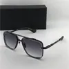 Matte Black 121 Square Sunglasses Brown Gradient Lenses Sun Glasses Men Sunglasses Shades New with box279r