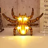 New Halloween Lamp Plastic Pumpkin Bat Ghost Night Light Halloween Lamp for Home Bar Dining Decoration HHA775