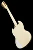 1963 SG Custom Classic White Electric Guitar Long Version Maestro Vibrola Tremolo Tailerpiece Harpe Logo 3 Humbucker Pickup Gold667587