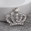 Mode couronne Style alliage diamant broche costume chemise bouton col accessoires unisexe broches Style coréen Accesorios Mujer cadeau accessoires