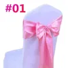 Elastic Organza Chair Covers Sashes Band Wedding Bow Tie Backs Bowknot Spandex Chairs Sash Buckles Cover Back Hoste 16 Color for Choose c176