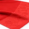 factory direct batch wedding towel red cotton wedding wipes 3575cm