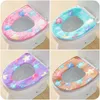 Pedestal Pan Flannel Cushion Pads Winter Warmer Soft Toilet Seat Cover Use In O-shaped Flush Comfortable Toilet Bathroom Products DH0460