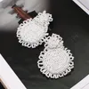 Fashion-Bohemian Handmade Beads Drop Earrings For Women Fashion Jewelry Dangle Earrings Round Statement Big Bead Pendant Wedding