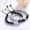 8mm Beaded Lava Rock Diffusion Bracelet Ladies Men's Braided Rope Natural Bracelet Birthday Valentine's Day Gift