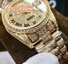 2019 new Men039s relógios de gelo relógio de diamante de diamante de diamante de diamante de diamante de diamante relógio de diamante relógio mecânico automático Relógios à prova d'água8304334