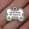 Whole Alloy Dog Bone Shape Charms Until They All Have A Home Dog Paw Print Charms 2025mm 50pcs AAC9748454727