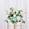 Custom silk rose artificial flowers ball centerpieces head arrangement decor road lead for wedding backdrop table flower ball